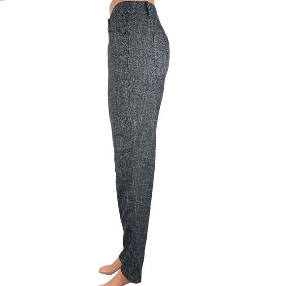 Tommy Hilfiger Women's Gray Tapered Leg Tweed Plaid Chino Trouser Pants Size 10 - Picture 2 of 5